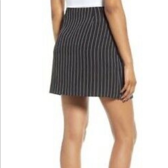 Leith Pin Stripe Tie Front Skirt - Picture 3 of 4